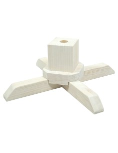Stojak sosnowy bielony 50 cm 2