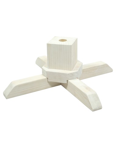 Stojak sosnowy bielony 50 cm