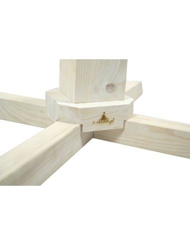 Stojak sosnowy bielony 80 cm
