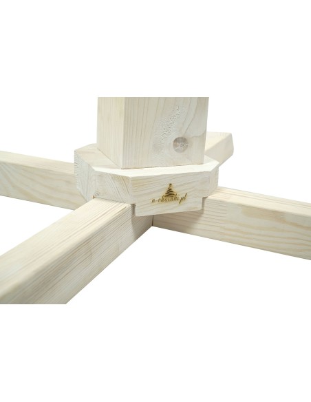 Stojak sosnowy bielony 80 cm