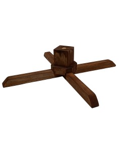 Stojak sosnowy ciemny 80 cm 2