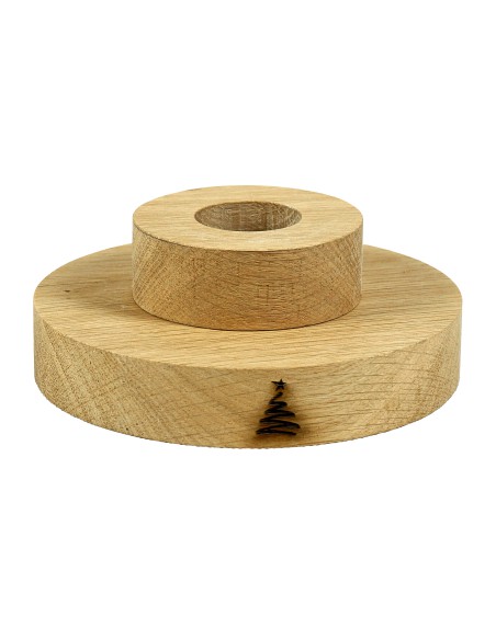 Stojak dębowy naturalny okrągły 15 cm
