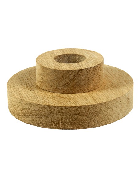 Stojak dębowy naturalny okrągły 15 cm