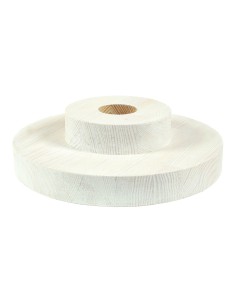 Stojak sosnowy bielony okrągły 20 cm 2
