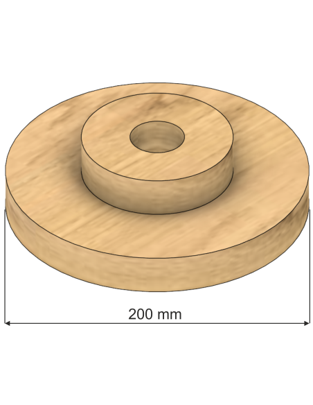 Stojak sosnowy naturalny okrągły 20 cm